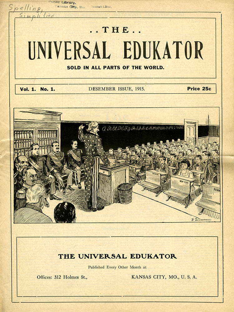 The Universal Edukator, December 1915.