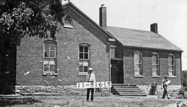 The Penn School building in 1940.