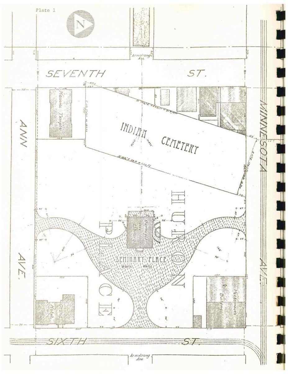 Connelley's Report on Huron Place, 1897