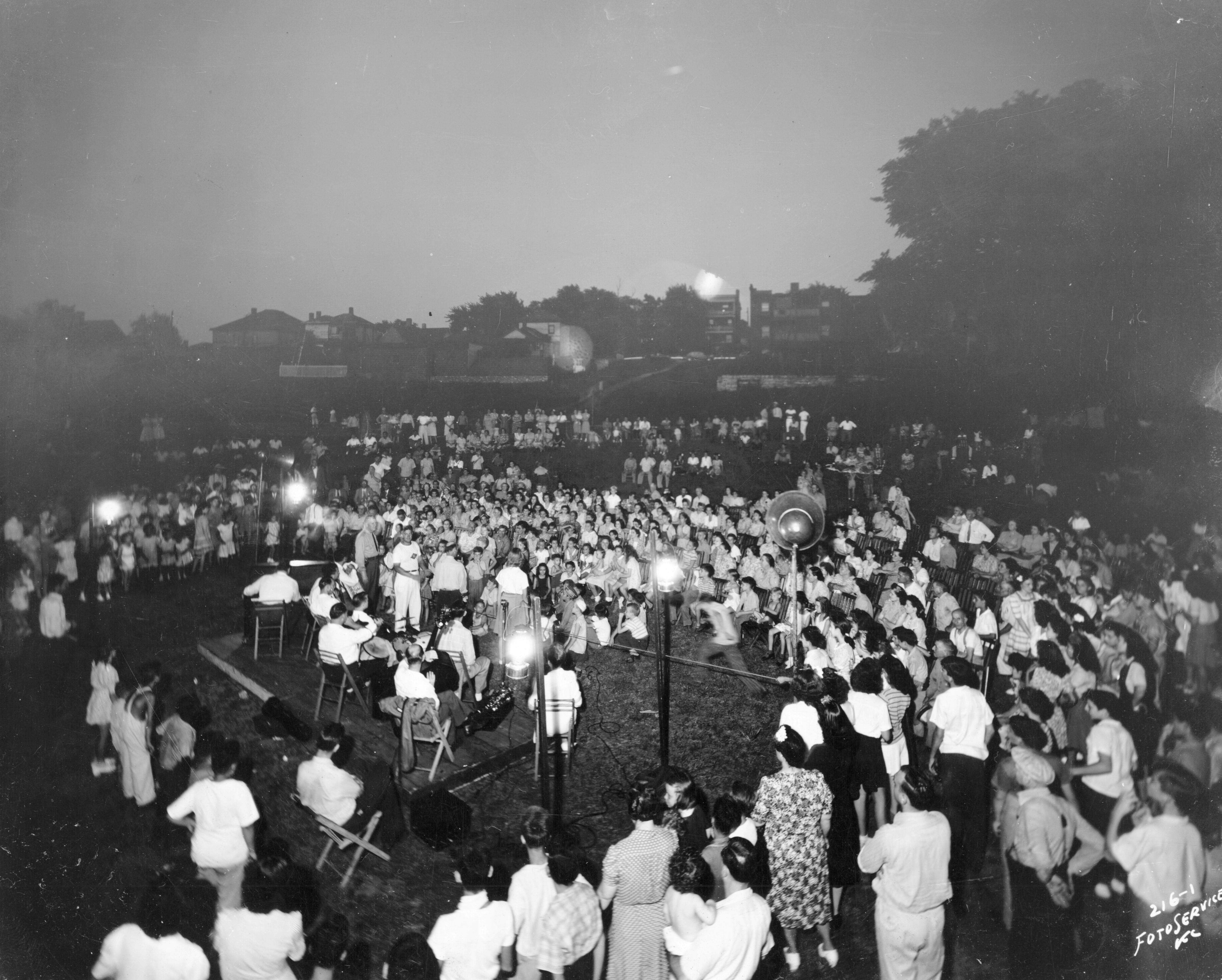 Belvidere Park opening dedication in 1944.