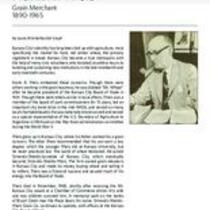 Biography of Frank A. Theis (1899-1965), Grain Merchant
