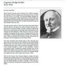 Biography of Octave Chanute (1832-1910), Engineer and Bridge Builder
