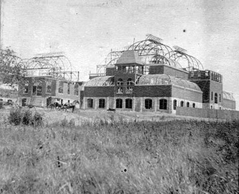 Crystal Palace under construction